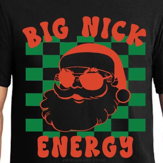 Retro Groovy Big Nick Santa Energy Christmas Xmas 2024 Pajama Set