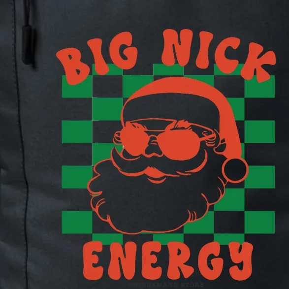 Retro Groovy Big Nick Santa Energy Christmas Xmas 2024 Daily Commute Backpack