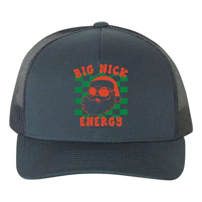 Retro Groovy Big Nick Santa Energy Christmas Xmas 2024 Yupoong Adult 5-Panel Trucker Hat