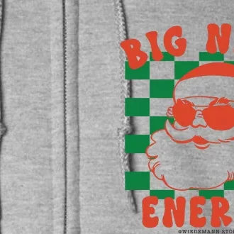 Retro Groovy Big Nick Santa Energy Christmas Xmas 2024 Full Zip Hoodie