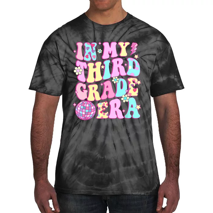 Retro Groovy Back To School In My Third Grade Era Girl Tie-Dye T-Shirt