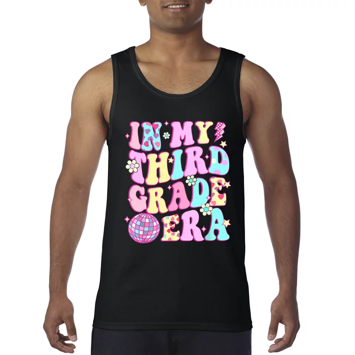 Retro Groovy Back To School In My Third Grade Era Girl Tank Top