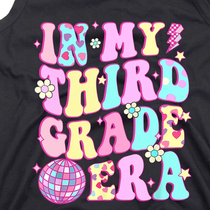 Retro Groovy Back To School In My Third Grade Era Girl Tank Top