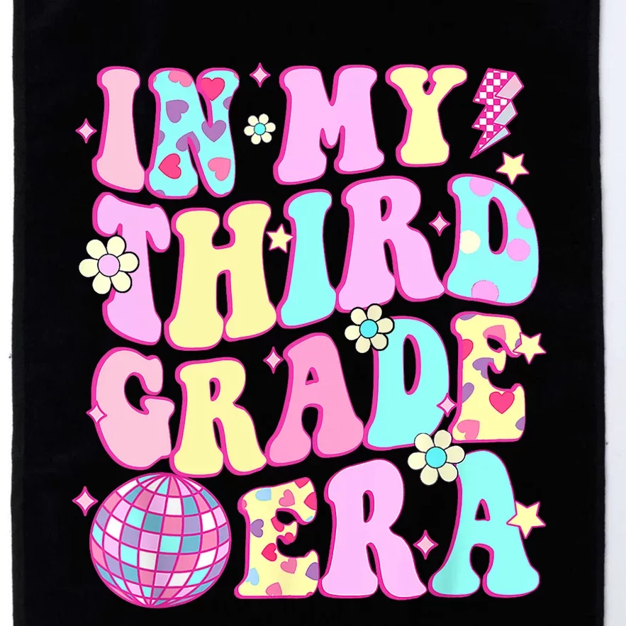 Retro Groovy Back To School In My Third Grade Era Girl Platinum Collection Golf Towel