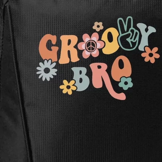 Retro Groovy Brother Matching Family 1st Birthday Party City Backpack