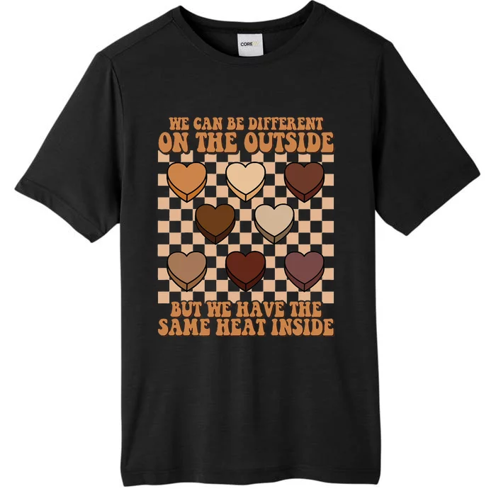 Retro Groovy Black History Month Same Heart Melanin Pride ChromaSoft Performance T-Shirt