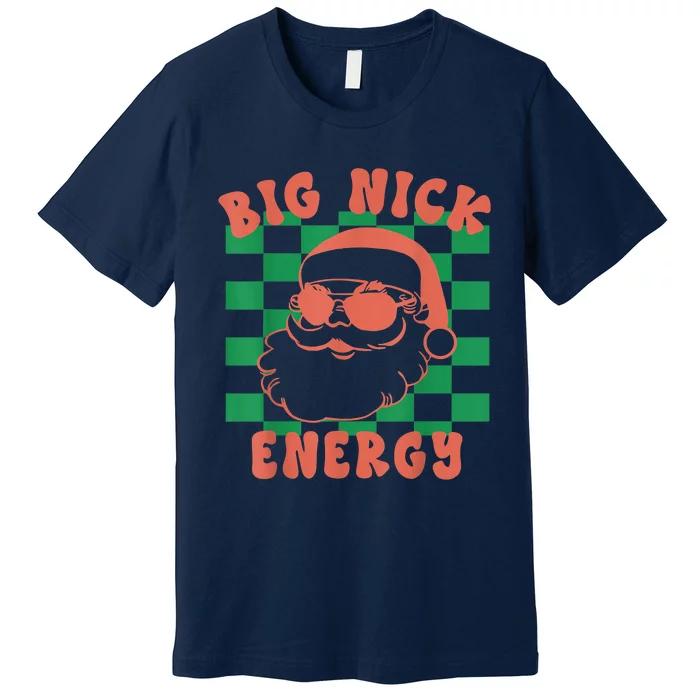 Retro Groovy Big Nick Santa Energy Christmas Trendy 2022 Premium T-Shirt