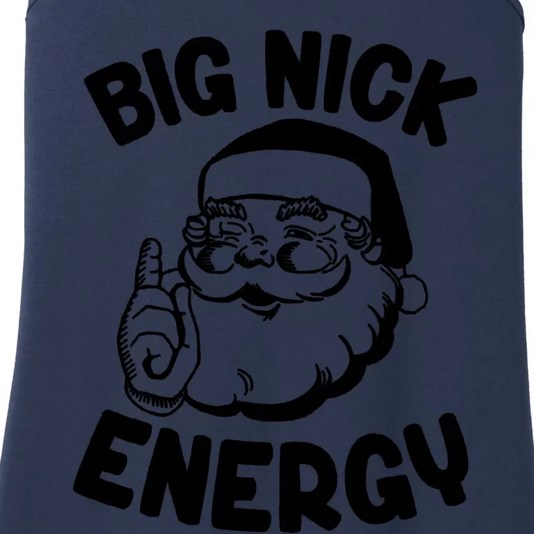 Retro Groovy Big Nick Santa Energy Christmas Funny Ladies Essential Tank