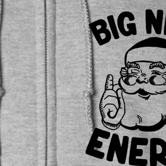 Retro Groovy Big Nick Santa Energy Christmas Funny Full Zip Hoodie