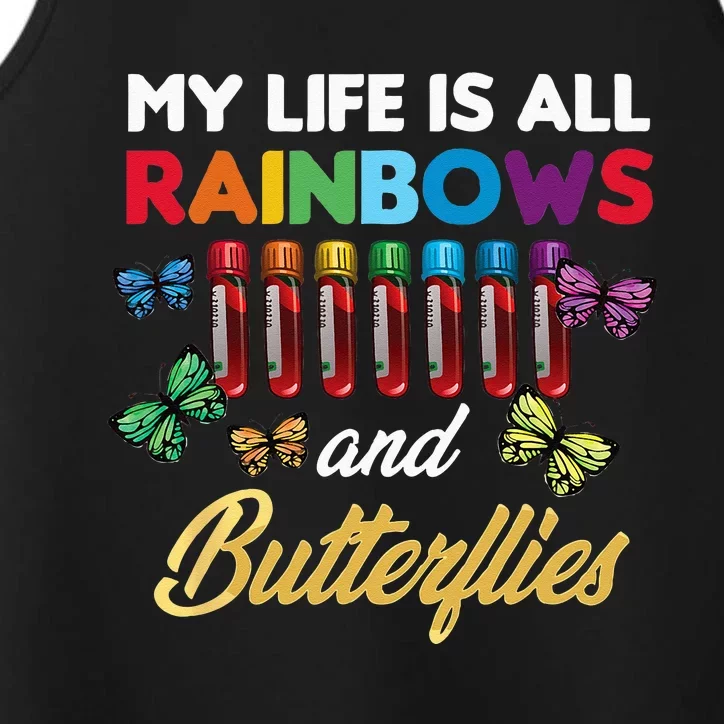 Reaction Glass Butterfly Rainbow Phlebotomist Laboratory Performance Tank