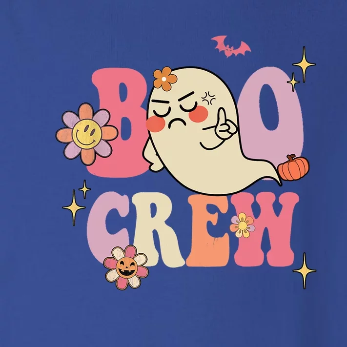 Retro Groovy Boo Crew Halloween Hippie Floral Ghost Funny Gift Toddler Long Sleeve Shirt