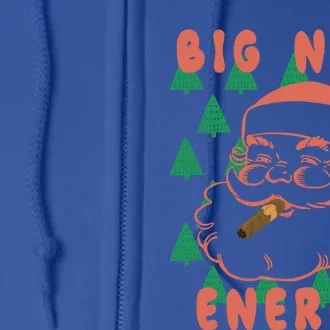 Retro Groovy Big Nick Santa Energy Christmas Xmas 2024 Funny Gift Full Zip Hoodie