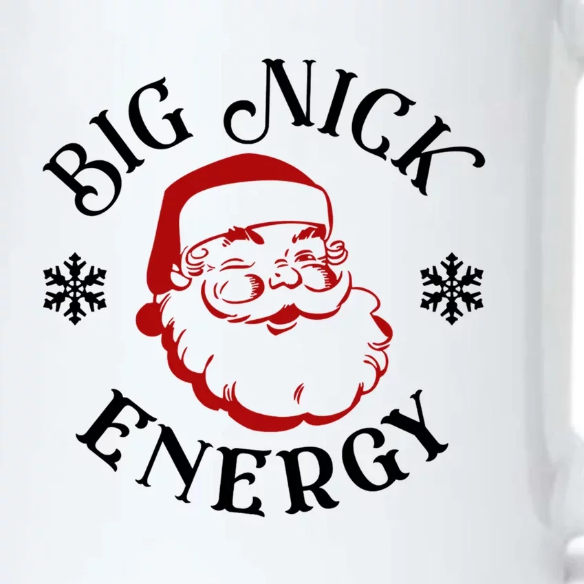 Retro Groovy Big Nick Santa Energy Naughty Christmas Funny Cute Gift Black Color Changing Mug