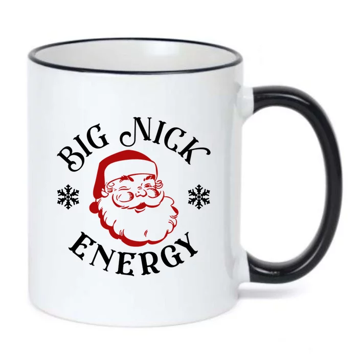 Retro Groovy Big Nick Santa Energy Naughty Christmas Funny Cute Gift Black Color Changing Mug