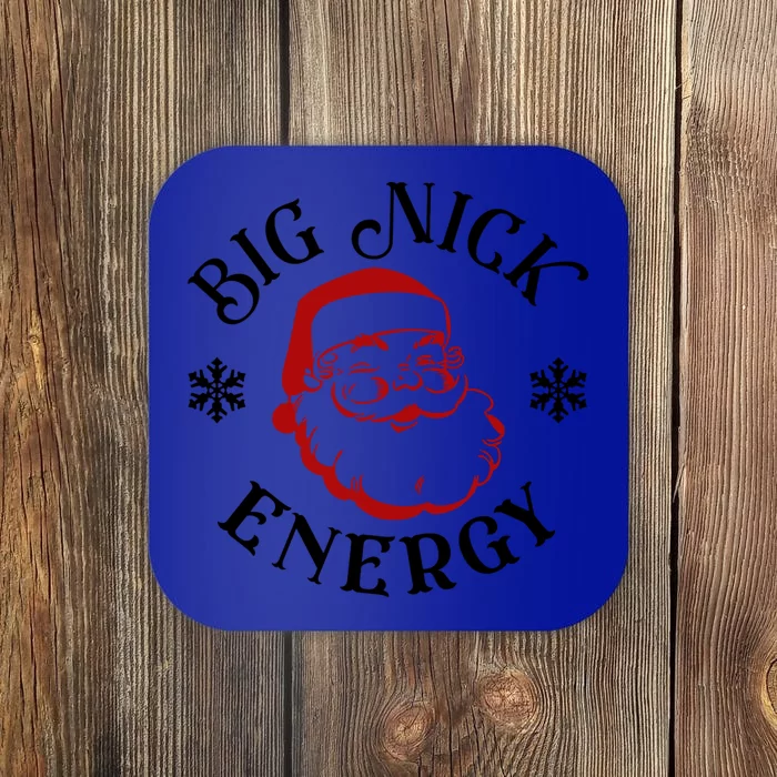 Retro Groovy Big Nick Santa Energy Naughty Christmas Funny Cute Gift Coaster