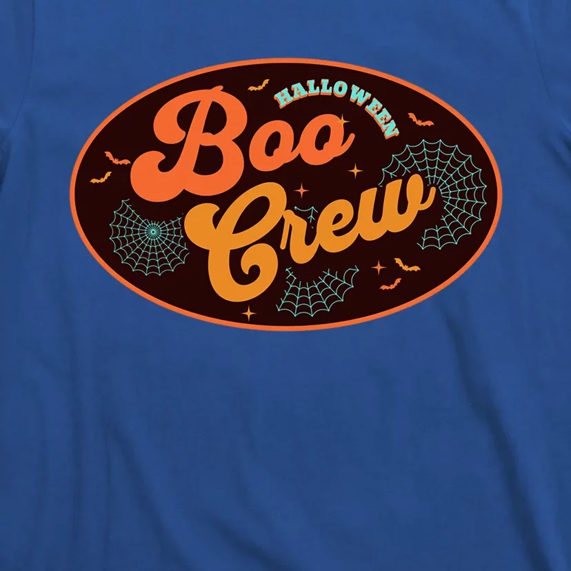 Retro Groovy Boo Crew Team Squad Matching Halloween Costume Funny Gift T-Shirt