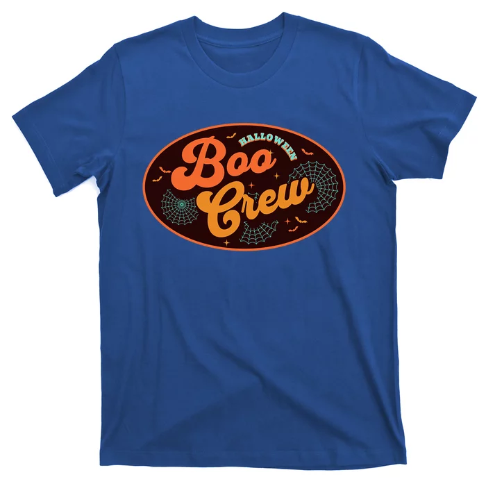 Retro Groovy Boo Crew Team Squad Matching Halloween Costume Funny Gift T-Shirt