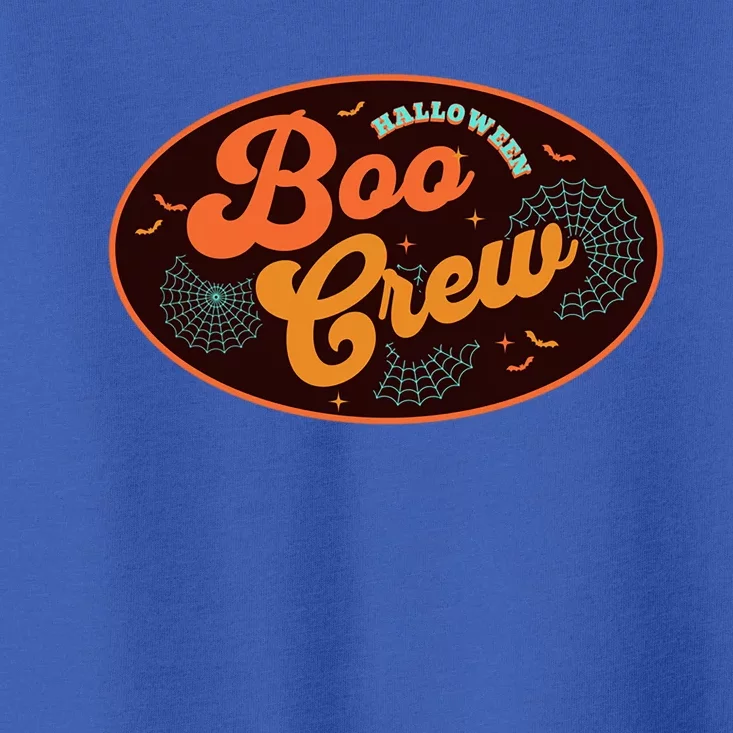 Retro Groovy Boo Crew Team Squad Matching Halloween Costume Funny Gift Toddler T-Shirt