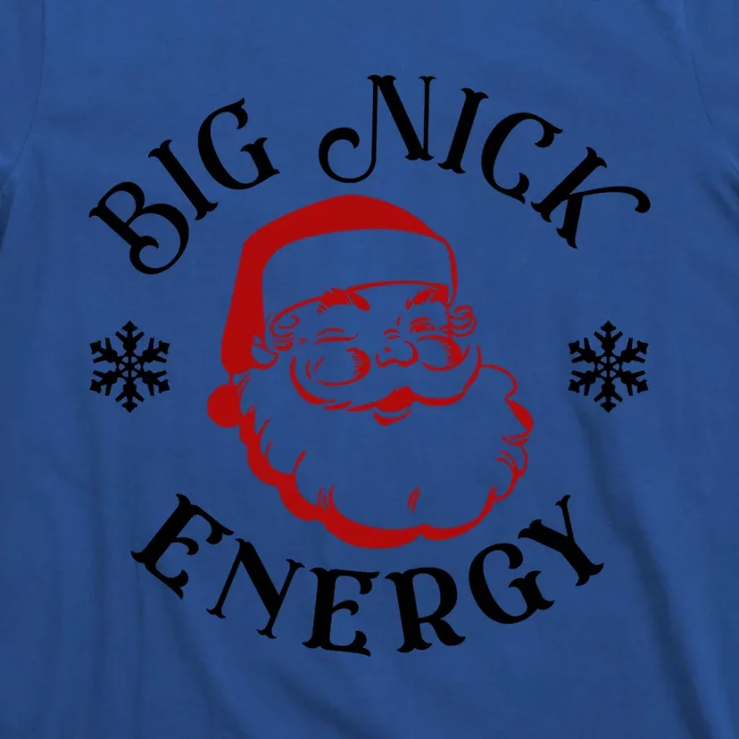 Retro Groovy Big Nick Santa Energy Christmas Funny Gift T-Shirt