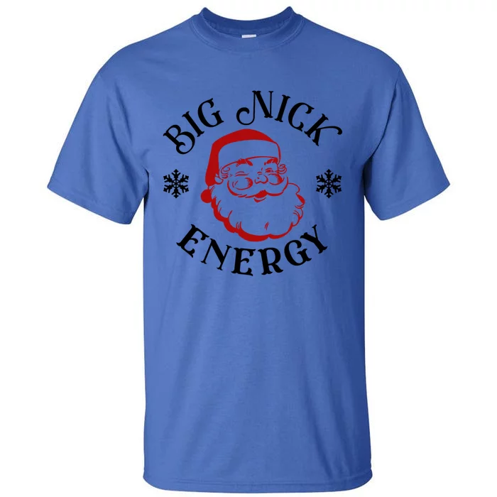 Retro Groovy Big Nick Santa Energy Christmas Funny Gift Tall T-Shirt