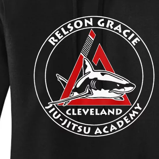 Relson Gracie Cleveland Jiujitsu Red Belt Women's Pullover Hoodie