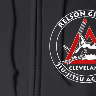 Relson Gracie Cleveland Jiujitsu Red Belt Full Zip Hoodie