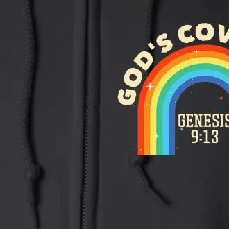 Rainbow Gods Covenant G.E.N.E.S.I.S 913 Bible Christian Lover Full Zip Hoodie