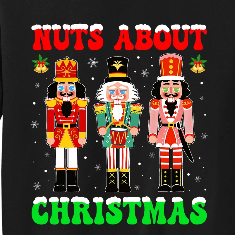 Retro Groovy Christmas Nuts About Christmas Nutcracker Sweatshirt