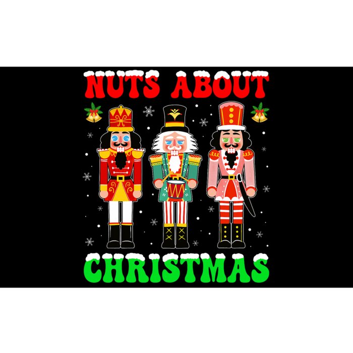 Retro Groovy Christmas Nuts About Christmas Nutcracker Bumper Sticker