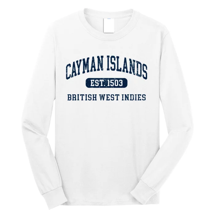 Retro Grand Cayman Islands 1503 Vintage Vacation Souvenir Long Sleeve Shirt