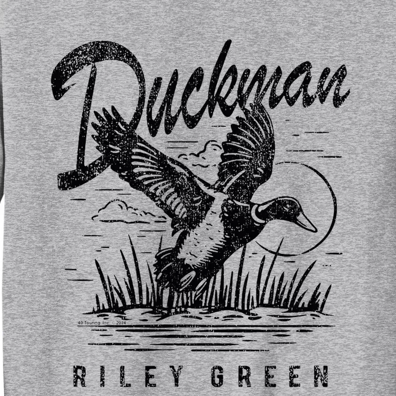 Riley Green Country Music Singer Duckman Tall Sweatshirt