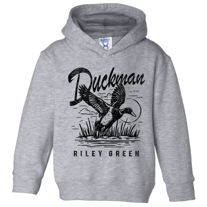 Riley Green Country Music Singer Duckman Toddler Hoodie