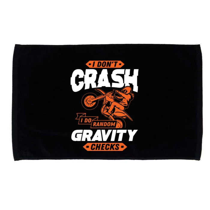 Random Gravity Checks Motocross Dirt Bike Microfiber Hand Towel