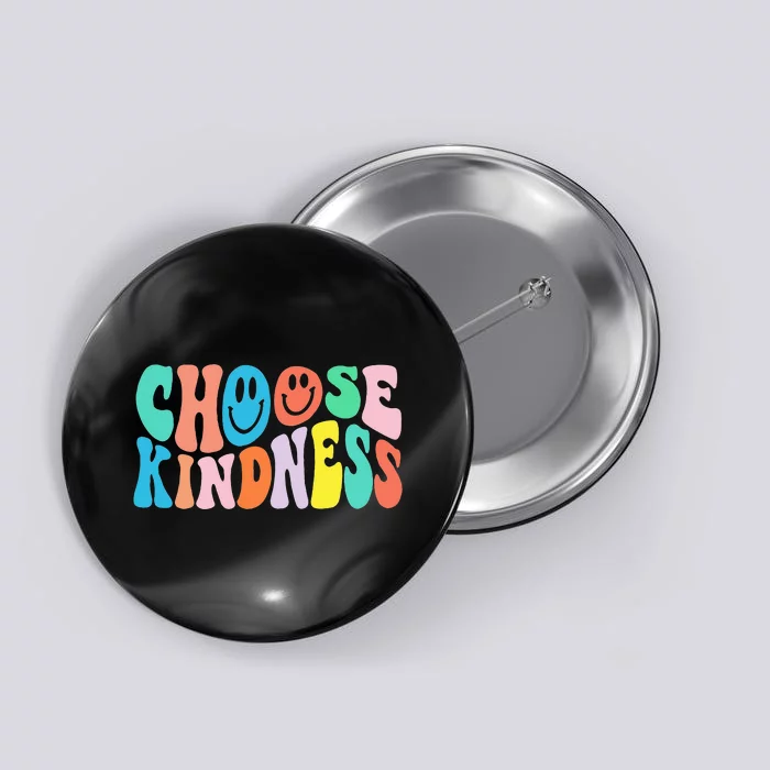 Retro Groovy Choose Kindness Be Kind Inspirational Teacher Button