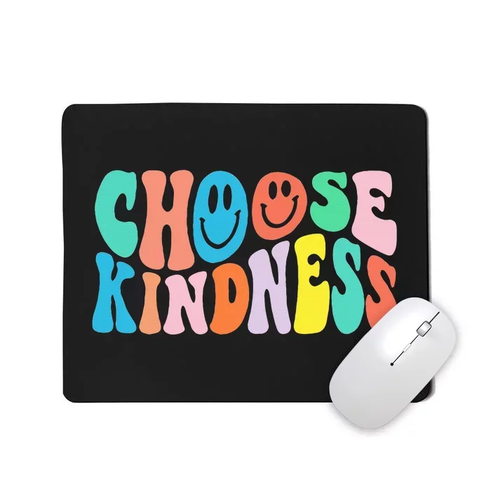 Retro Groovy Choose Kindness Be Kind Inspirational Teacher Mousepad