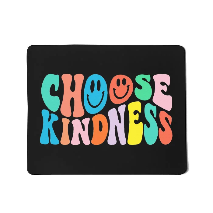 Retro Groovy Choose Kindness Be Kind Inspirational Teacher Mousepad