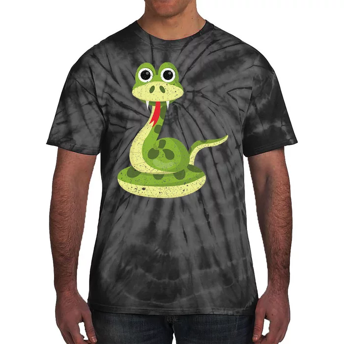 Reptile Gift Cute Snake Tie-Dye T-Shirt