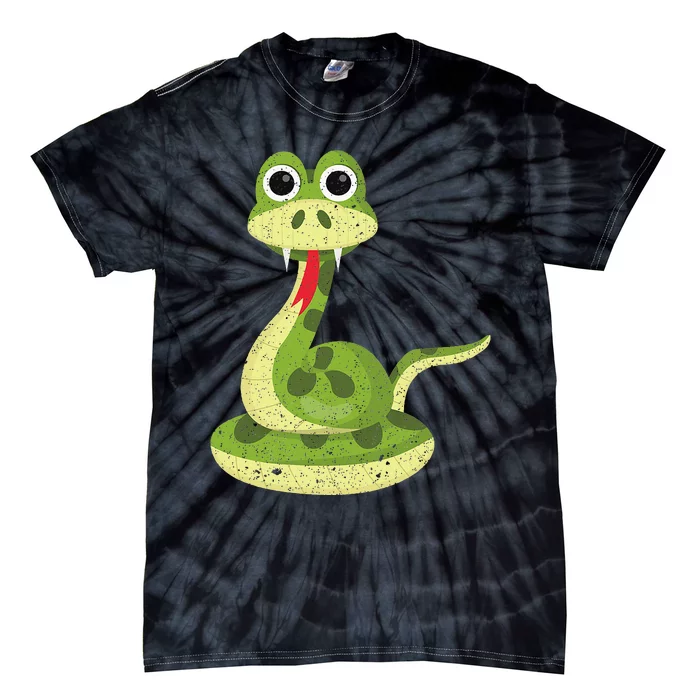 Reptile Gift Cute Snake Tie-Dye T-Shirt