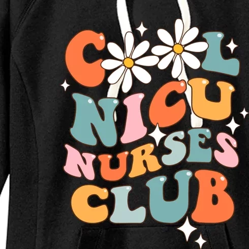 Retro Groovy Cool Nicu Nurse Club Appreciation Nurse Day Gift Women's Fleece Hoodie