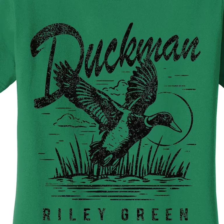 Riley Green Country Music Singer Duckman Women's T-Shirt