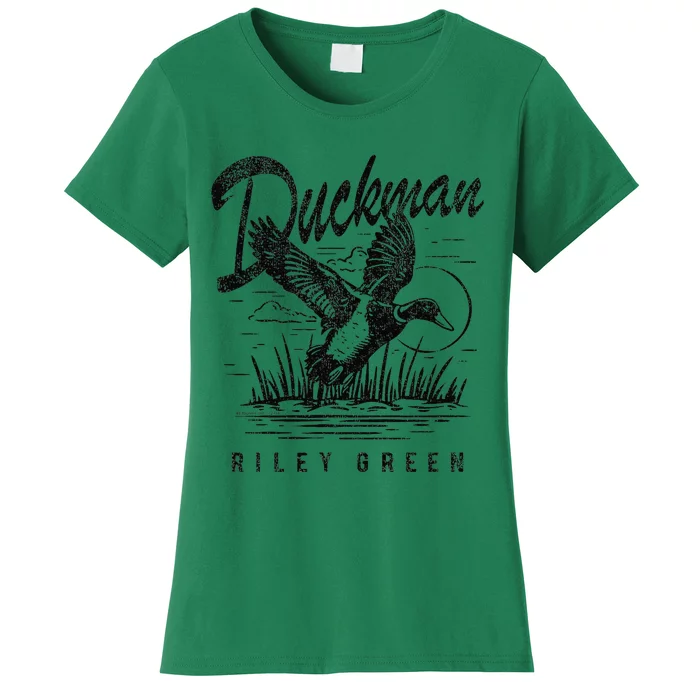 Riley Green Country Music Singer Duckman Women's T-Shirt