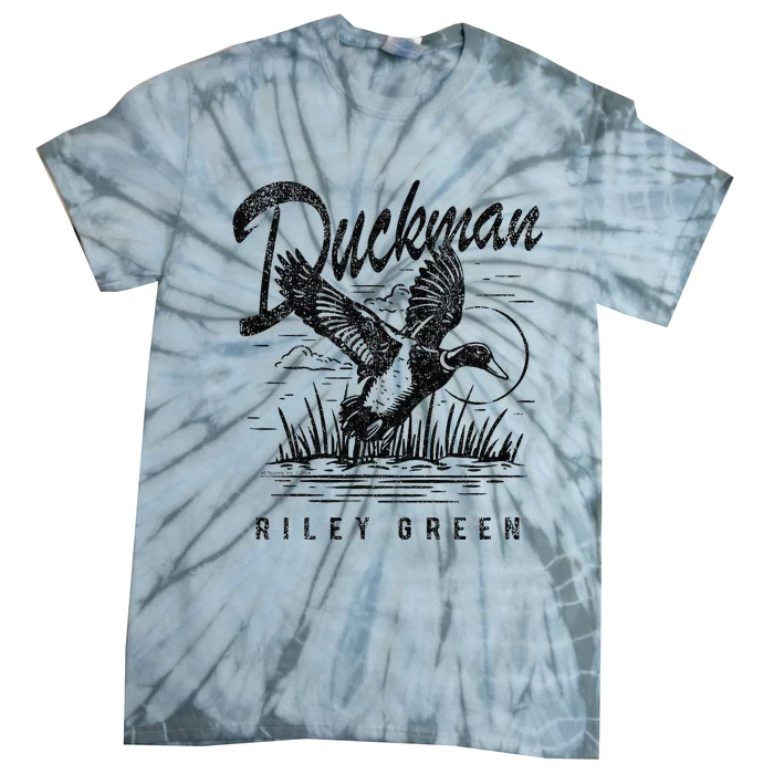 Riley Green Country Music Singer Duckman Tie-Dye T-Shirt