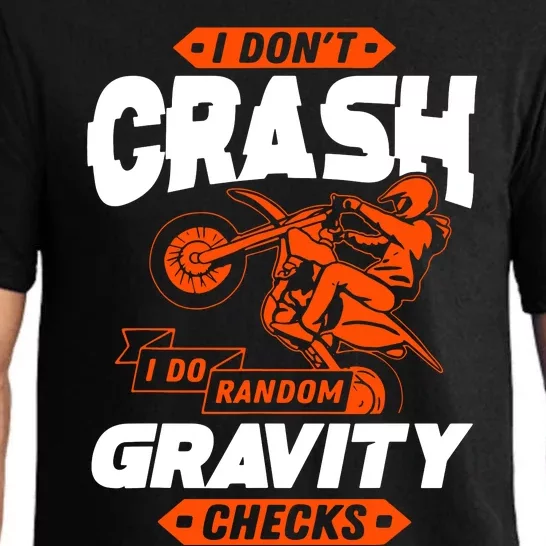 Random Gravity Checks Motocross Dirt Bike Pajama Set