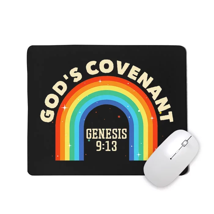 Rainbow God's Covenant Genesis 913 Bible Christian Lover Mousepad