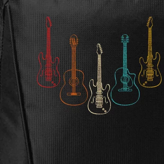 Retro Guitar Cute Gift City Backpack