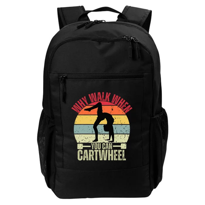 Retro Gymnastics Cartwheel Lover Athletes Cheerleading Daily Commute Backpack