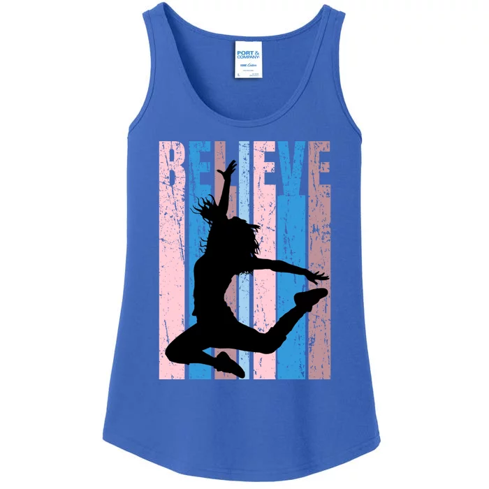 Retro Girls Dance Dancing Dancer Modern Dance Teacher Cool Gift Ladies Essential Tank