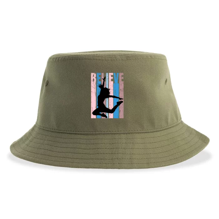 Retro Girls Dance Dancing Dancer Modern Dance Teacher Cool Gift Sustainable Bucket Hat