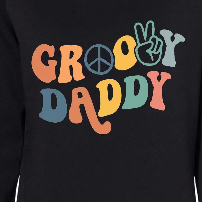 Retro Groovy Daddy Gifts for Dad Fathers Day Womens California Wash Sweatshirt