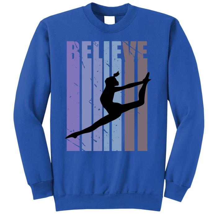 Retro Gymnast Dancing Dancer Gymnastics Girls Gift Tall Sweatshirt